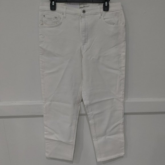 NWoT Ella Moss Juniors High Rise Straight Ankle Jeans White Size 12/31 $70 2A168 - Picture 1 of 2